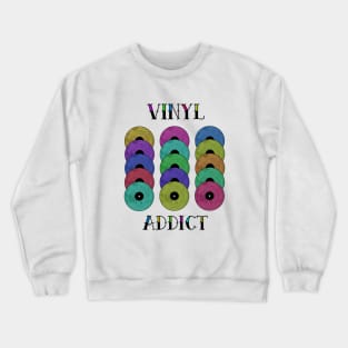 Retro Vinyl Addict Crewneck Sweatshirt